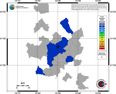 Mappa EMS - territori comuni