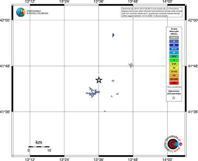 Mappa MCS - territori località