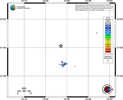 Mappa EMS - territori località