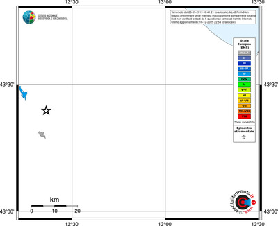 Mappa EMS - territori località