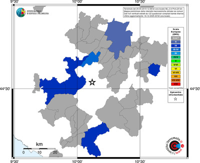 Mappa EMS - territori comuni