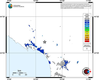 Mappa EMS - territori località