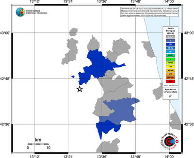 Mappa EMS - territori comuni