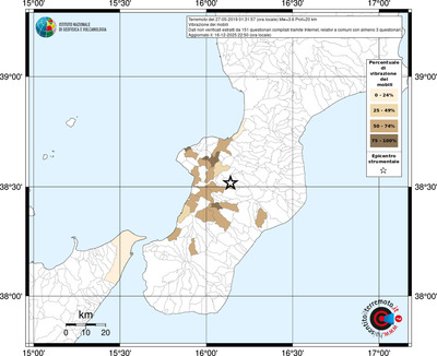 Mappa territorio comunale con almeno 3 questionari