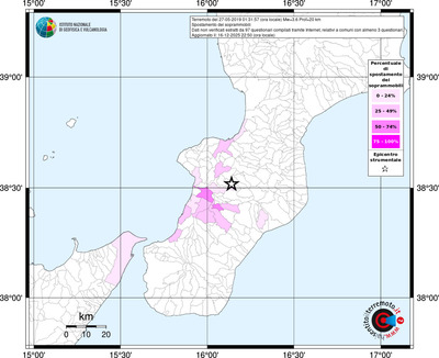 Mappa territorio comunale con almeno 3 questionari