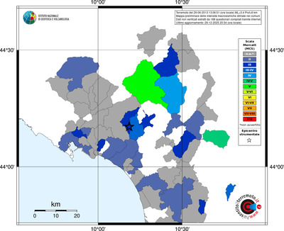 Mappa MCS - territori comuni