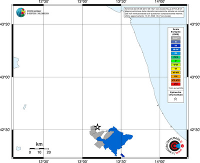 Mappa EMS - territori comuni