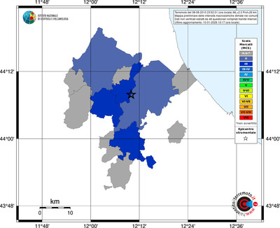 Mappa MCS - territori comuni