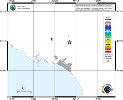 Mappa EMS - territori località