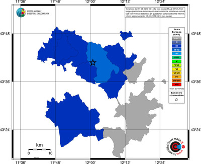 Mappa EMS - territori comuni