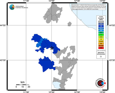 Mappa EMS - territori comuni