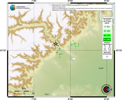 Mappa comuni con almeno 3 questionari
