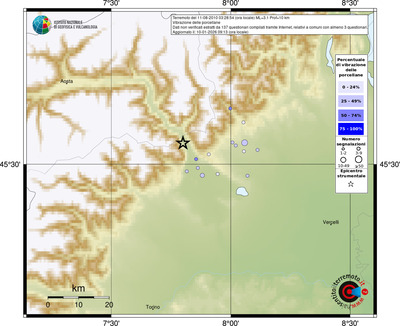 Mappa comuni con almeno 3 questionari