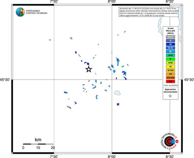 Mappa MCS - territori località