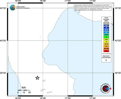 Mappa EMS - territori località