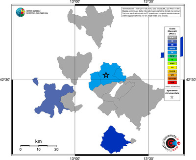 Mappa MCS - territori comuni