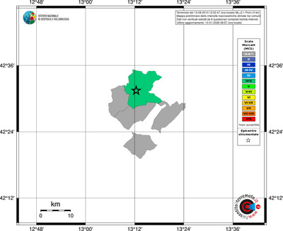 Mappa MCS - territori comuni