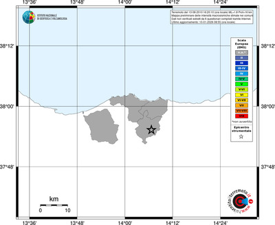 Mappa EMS - territori comuni