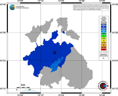 Mappa EMS - territori comuni