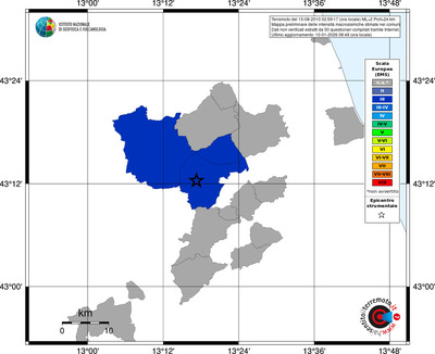 Mappa EMS - territori comuni