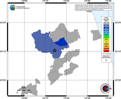 Mappa MCS - territori comuni
