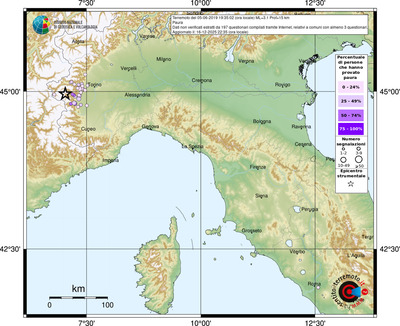 Mappa comuni con almeno 3 questionari
