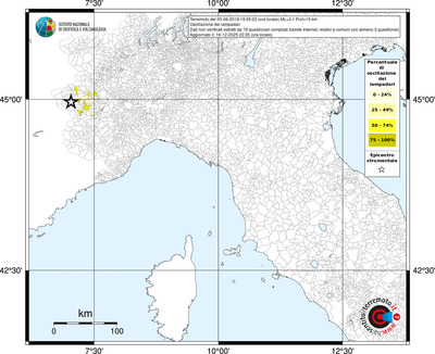 Mappa territorio comunale con almeno 3 questionari