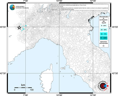 Mappa territorio comunale con almeno 3 questionari