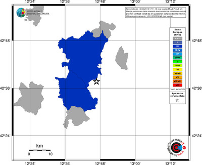 Mappa EMS - territori comuni