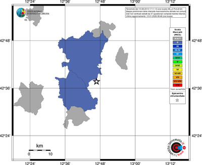 Mappa MCS - territori comuni