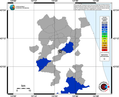 Mappa EMS - territori comuni