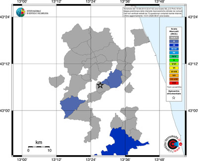 Mappa MCS - territori comuni