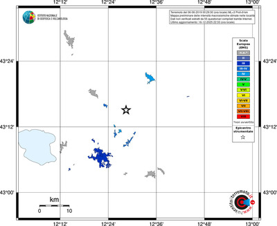 Mappa EMS - territori località