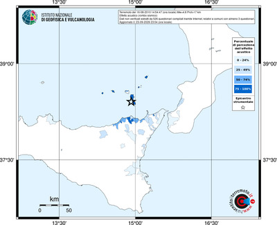 Mappa territorio comunale con almeno 3 questionari