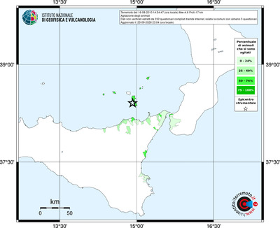 Mappa territorio comunale con almeno 3 questionari