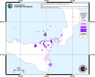 Mappa territorio comunale con almeno 3 questionari