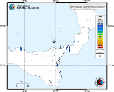 Mappa EMS - territori località