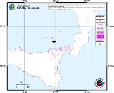Mappa territorio comunale con almeno 3 questionari