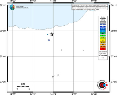 Mappa EMS - territori località