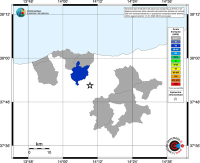 Mappa EMS - territori comuni
