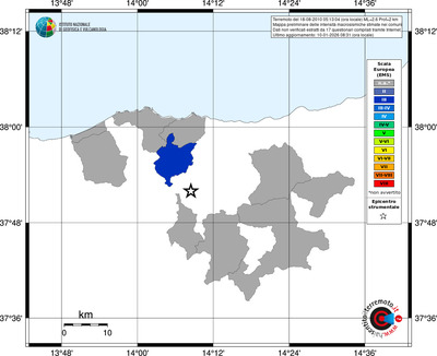 Mappa EMS - territori comuni