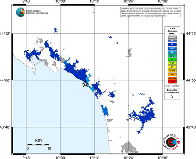 Mappa EMS - territori località