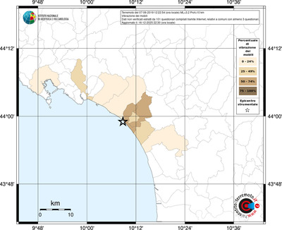 Mappa territorio comunale con almeno 3 questionari