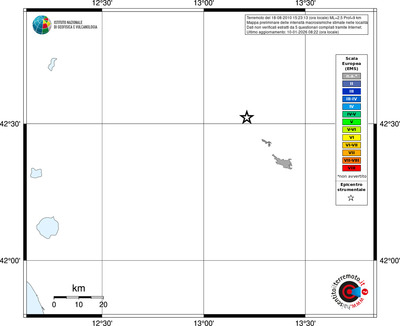 Mappa EMS - territori località