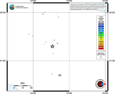 Mappa EMS - territori località