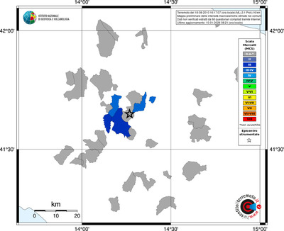 Mappa MCS - territori comuni
