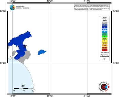 Mappa EMS - territori comuni
