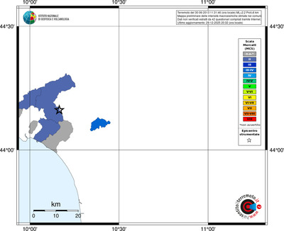 Mappa MCS - territori comuni