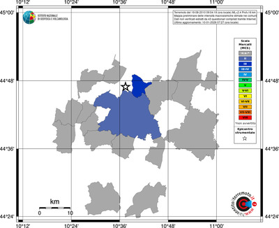 Mappa MCS - territori comuni