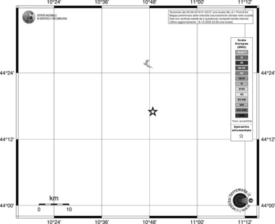 Mappa EMS - territori località